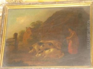 A Chart Approaching A Barn