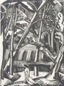Black Poplar Pond by Paul Nash