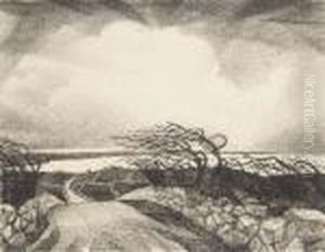 Cornish Landscape by Christopher R. Wynne Nevinson
