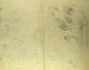 Scene Erotique by Jules Pascin