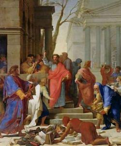 The Sermon of St Paul at Ephesus by Eustache Le Sueur