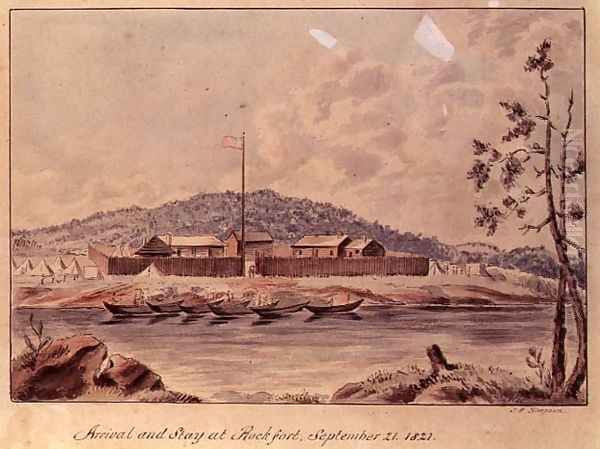 Arrival and Stay at Rockfort, 1821 - view 1