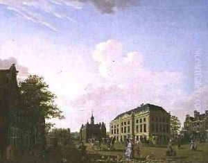 A View on the Leidse plein in Amsterdam, 1778