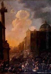 Capriccio View of a Roman Piazza