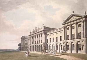View of Heveningham Hall in Suffolk the Seat of Sir Gerrard Vanneck Bart by Thomas Malton, Jnr.