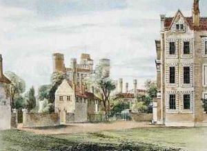 New Palace, from the Queens Garden, plate 4 from Kew Gardens A Series of Twenty-Four Drawings on Stone, engraved by Charles Hullmandel 1789-1850 published 1820 by Papendiek, George Ernest