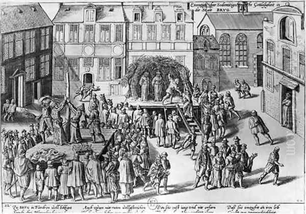 Stake at Bruges during the Government of Fernando Alvarez de Toledo 1508-82 Duke of Alba - view 1