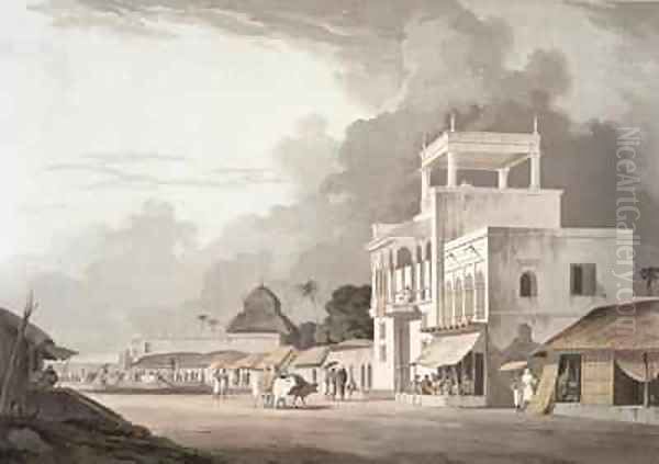 View on the Chitpore Road Calcutta - view 1