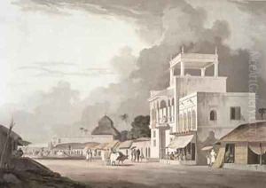 View on the Chitpore Road Calcutta by Thomas Daniell