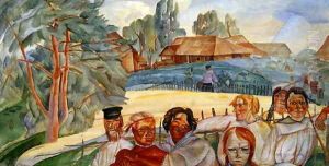 Russia from the cycle Visages de Russie by Boris Dmitrievich Grigoriev
