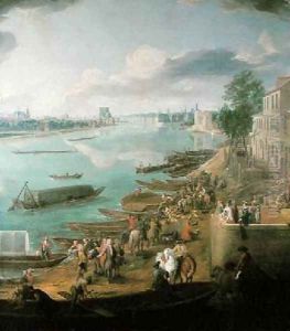 View of Paris from the Quai de la Rapee 2 by Pierre-Denis Martin