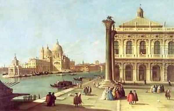 Entrance to the Grand Canal, Venice, with the Piazzetta and the Church of Santa Maria della Salute - view 1