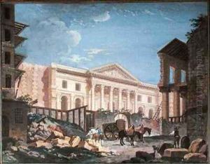 Construction of the Academie de Chirurgie Paris