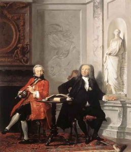 Jeronimus Tonneman And His Son 1736 by Cornelis Troost
