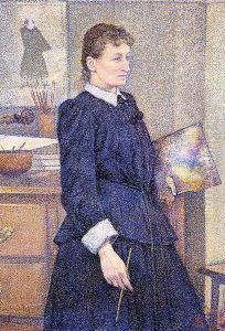 Anna Boch in Her Studio