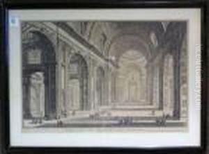 Veduta Interna Della Basilica Di S. Pietro In Vaticano by Giovanni Battista Piranesi