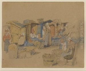 A Study Of Figures At A Market A Study Of Figures At A Market