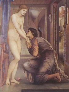 Pygmalion and the Image - The Soul Attains by Sir Edward Coley Burne-Jones