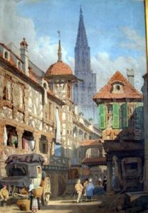 Continental Street Scene by Samuel Prout