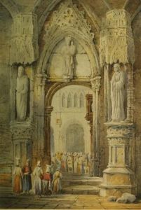 Sunday Mass by Samuel Prout
