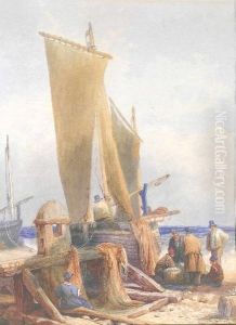 Unloading The Catch by Samuel Prout