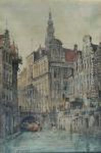 Hotel De Ville De Utrecht by Samuel Prout