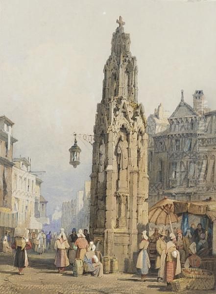 The Croix De Pierre, Rouen, France - view 1