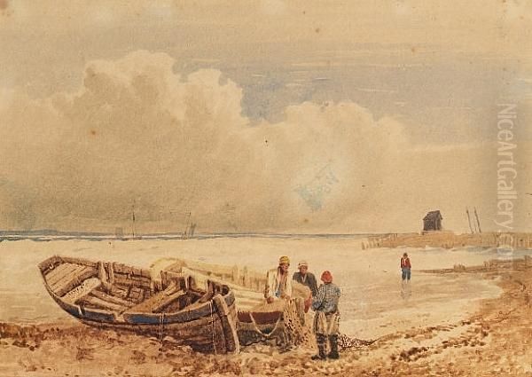 Fishermen On The Coast - view 1