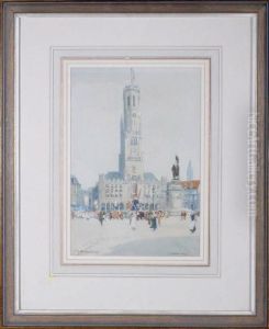 Procession, Bruges by Victor Noble Rainbird