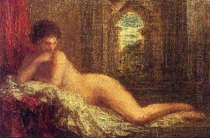 'Petite Orientale Couchee' by Ignace Henri Jean Fantin-Latour