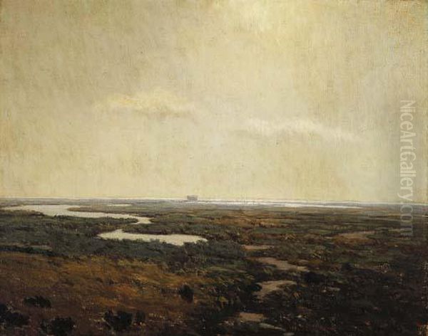 Sunset Over The Marsh - view 1