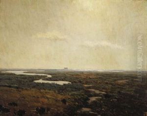 Sunset Over The Marsh by Granville Redmond