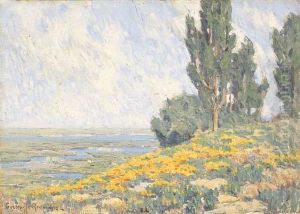Poppies And Eucalyptus by Granville Redmond