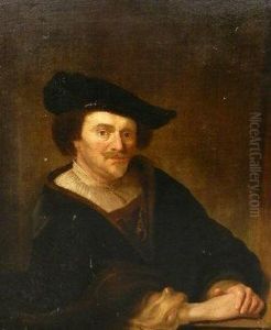 Portrait Of A Seated Man by Harmenszoon van Rijn Rembrandt