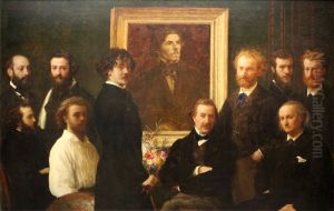 Homage to Delacroix 1864 by Ignace Henri Jean Fantin-Latour