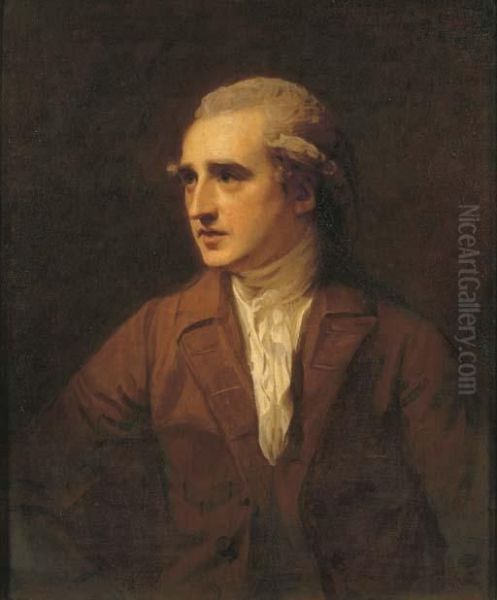 Portrait Of The Hon. Charles
Francis Greville, Half-length, In Abrown Coat And White Necktie - view 1