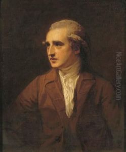 Portrait Of The Hon. Charles 
Francis Greville, Half-length, In Abrown Coat And White Necktie
