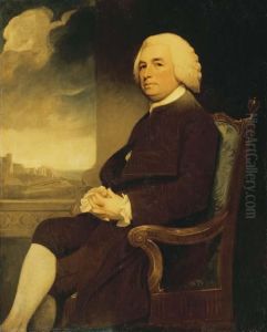 Portrait Of Michael Russell (1711-1793), Seated, With Dover Castlebeyond