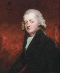 Portrait Of A Gentleman Said To 
Be The Honorable Philipbouverie-pusey, Half-length, In A Dark Coat And 
White Foulard