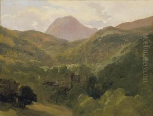 Vue Du Puy De Dome Et De Royat by Theodore Rousseau