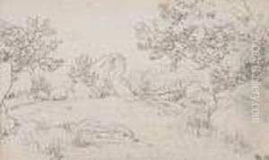 Paysage by Theodore Rousseau