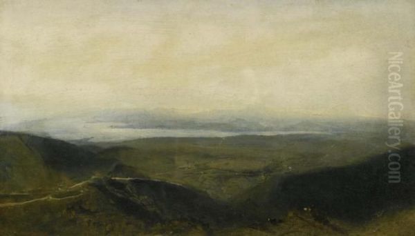 Landschaft Im Jura Mit Blick Auf Den Genfersee. - view 1