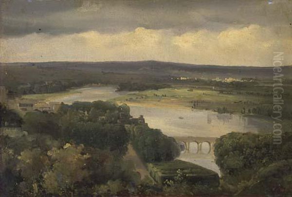 Vue D'un Pont Pres De Paris - view 1