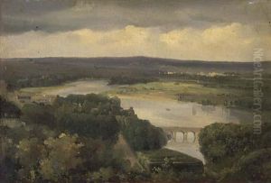 Vue D'un Pont Pres De Paris