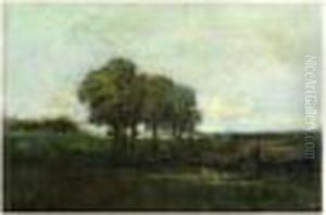 Paysage Aux Arbres by Theodore Rousseau