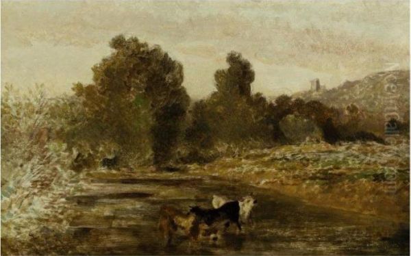 Grazing At The Water's Edge - view 1