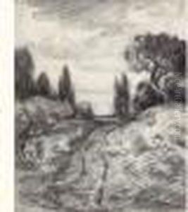Chemin Dans Un Paysage by Theodore Rousseau