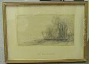 Landscape With Classical Structure by Theodore Rousseau