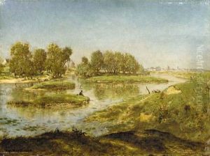 Paysage Fluviale by Theodore Rousseau
