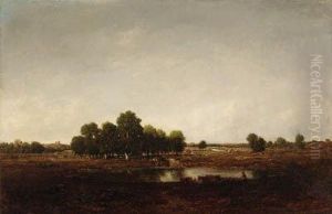 Paysage Marecageux (landscape With Marsh) by Theodore Rousseau